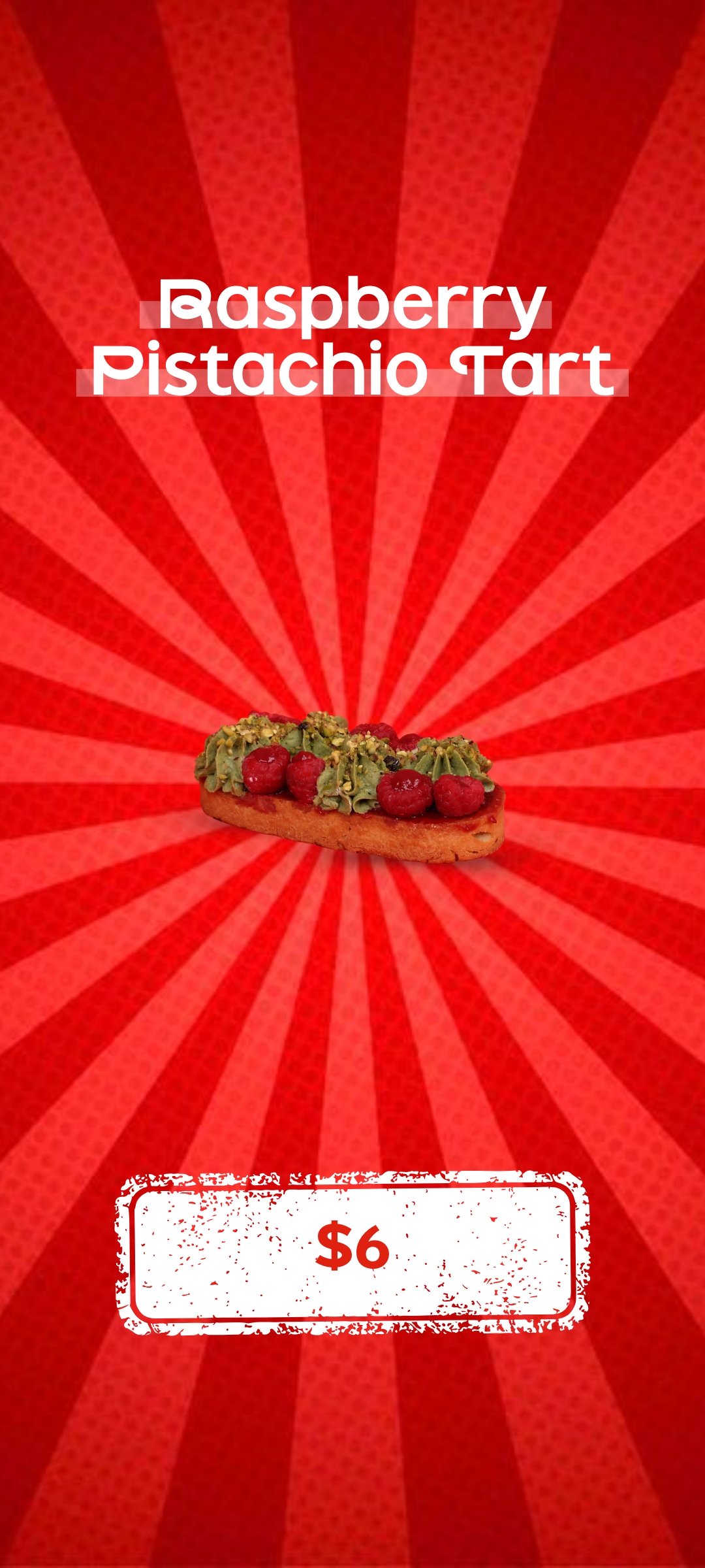 Raspberry Pistachio Tart